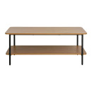 ΜΕΤΑΛΛΙΚΟ ΤΡΑΠΕΖΙ ΣΑΛΟΝΙΟΥ Fylliana FL2504 BLACK OAK ΧΡΩΜΑ 100x50x40εκ