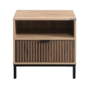 ΚΟΜΟΔΙΝΟ Fylliana Rythmos SONOMA-WALLNUT ΧΡΩΜΑ 50x40x50εκ