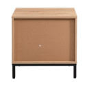 ΚΟΜΟΔΙΝΟ Fylliana Rythmos SONOMA-WALLNUT ΧΡΩΜΑ 50x40x50εκ