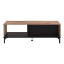 ΤΡΑΠΕΖΑΚΙ ΣΑΛΟΝΙΟΥ CORSICA FLAGSTAFF OAK-ΜΑΥΡΟ 120x60x45εκ