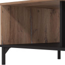 ΤΡΑΠΕΖΑΚΙ ΣΑΛΟΝΙΟΥ CORSICA FLAGSTAFF OAK-ΜΑΥΡΟ 120x60x45εκ