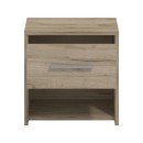 ΣΕΤ 2 ΚΟΜΟΔΙΝΑ GARONA 2NO1F GREY OAK ΧΡΩΜΑ 42x33x42εκ