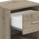 ΣΕΤ 2 ΚΟΜΟΔΙΝΑ GARONA 2NO1F GREY OAK ΧΡΩΜΑ 42x33x42εκ