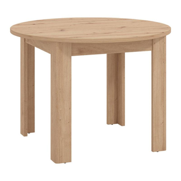 ΣΤΡΟΓΓΥΛΟ ΤΡΑΠΕΖΙ ΤΡΑΠΕΖΑΡΙΑΣ ANCONA ARTISAN OAK ΧΡΩΜΑ 109x109x77εκ