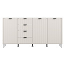 ΚΟΜΟΤΑ-ΜΠΟΥΦΕΣ BREST 4Κ4F CASHMERE-CASHMERE ΜΑΤ ΧΡΩΜΑ 183x40x91εκ