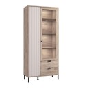 ΒΙΤΡΙΝΑ VANDEA 195 2K2F VS1 CASHMERE-GREY OAK 87x40x195εκ