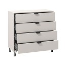 ΚΟΜΟΤΑ-ΣΥΡΤΑΡΙΕΡΑ LUCCA 4F CASHMERE 93x40x90εκ