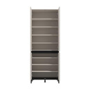 ΠΑΠΟΥΤΣΟΘΗΚΗ FLANNAN 2K4V 2OG CASHMERE/ΜΑΥΡΟ MATT ΧΡΩΜΑ 80x40x205εκ