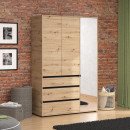 ΝΤΟΥΛΑΠΑ CORBETT 3K3F1O h211 ARTISAN/ΜΑΥΡΟ ΜΑΤ ΧΡΩΜΑ 138x55x211εκ