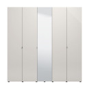 ΝΤΟΥΛΑΠΑ LUCCA 5K1O h227 CASHMERE-ΛΕΥΚΟ ΧΡΩΜΑ 224x57x227εκ