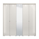 ΝΤΟΥΛΑΠΑ LUCCA 5K1O h227 CASHMERE-ΛΕΥΚΟ ΧΡΩΜΑ 224x57x227εκ