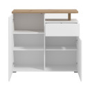 ΚΟΜΟΤΑ-ΜΠΟΥΦΕΣ ATERNO 103 2K1F2V ΛΕΥΚΟ/ARTISAN ΧΡΩΜΑ 103x40x94εκ