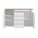 ΚΟΜΟΤΑ-ΜΠΟΥΦΕΣ ATERNO 154 3K4F2V ΛΕΥΚΟ/ARTISAN ΧΡΩΜΑ 154x40x94εκ