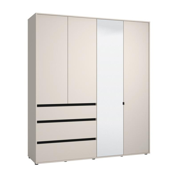 ΝΤΟΥΛΑΠΑ CORBETT 4K3F1O h211 CASHMERE/ΜΑΥΡΟ ΜΑΤ ΧΡΩΜΑ 183x55x211εκ