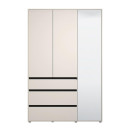 ΝΤΟΥΛΑΠΑ CORBETT 3K3F1O h211 CASHMERE/ΜΑΥΡΟ ΜΑΤ ΧΡΩΜΑ 138x55x211εκ