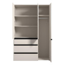 ΝΤΟΥΛΑΠΑ CORBETT 3K3F1O h211 CASHMERE/ΜΑΥΡΟ ΜΑΤ ΧΡΩΜΑ 138x55x211εκ