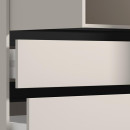ΝΤΟΥΛΑΠΑ CORBETT 3K3F1O h211 CASHMERE/ΜΑΥΡΟ ΜΑΤ ΧΡΩΜΑ 138x55x211εκ