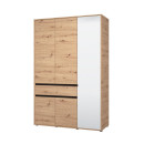 ΝΤΟΥΛΑΠΑ CORBETT 3K1F1O h211 ARTISAN OAK/ΜΑΥΡΟ ΜΑΤ ΧΡΩΜΑ 138x55x211εκ