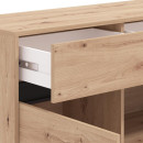 ΚΟΜΟΤΑ-ΜΠΟΥΦΕΣ MARRON 157 3K3F3V ARTISAN OAK/ΜΑΥΡΟ ΜΑΤΤ ΧΡΩΜΑ 157x40x90εκ