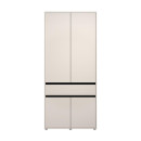 ΝΤΟΥΛΑΠΑ CORBETT 2K1F h211 CASHMERE/ΜΑΥΡΟ ΜΑΤ ΧΡΩΜΑ 93x55x211εκ