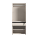 ΝΤΟΥΛΑΠΑ CORBETT 2K1F h211 CASHMERE/ΜΑΥΡΟ ΜΑΤ ΧΡΩΜΑ 93x55x211εκ