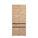 ΝΤΟΥΛΑΠΑ CORBETT 2K1F h211 ARTISAN OAK/ΜΑΥΡΟ ΜΑΤ ΧΡΩΜΑ 93x55x211εκ