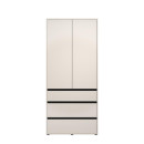 ΝΤΟΥΛΑΠΑ CORBETT 2K3F h211 CASHMERE/ΜΑΥΡΟ ΜΑΤ ΧΡΩΜΑ 93x55x211εκ