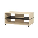 ΤΡΑΠΕΖΑΚΙ ΣΑΛΟΝΙΟΥ SAVIO LIGHT PORT OAK/BLACK OAK 101x55x48εκ