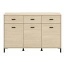 ΚΟΜΟΤΑ-ΜΠΟΥΦΕΣ ARBELA 3K3F3V LIGHT PORT OAK ΧΡΩΜΑ 138x40x90εκ