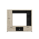 ΚΕΝΤΡΟ ΨΥΧΑΓΩΓΙΑΣ-ΣΥΝΘΕΣΗ LORCA GREY OAK / ΜΑΥΡΟ 195x35x171εκ ΚΕΝΤΡΟ ΨΥΧΑΓΩΓΙΑΣ-ΣΥΝΘΕΣΗ LORCA GREY OAK / ΜΑΥΡΟ 195x35x171εκ