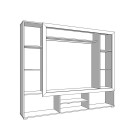 ΚΕΝΤΡΟ ΨΥΧΑΓΩΓΙΑΣ-ΣΥΝΘΕΣΗ LORCA GREY OAK / ΜΑΥΡΟ 195x35x171εκ ΚΕΝΤΡΟ ΨΥΧΑΓΩΓΙΑΣ-ΣΥΝΘΕΣΗ LORCA GREY OAK / ΜΑΥΡΟ 195x35x171εκ