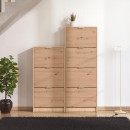 ΠΑΠΟΥΤΣΟΘΗΚΗ Base 13 ARTISAN OAK-ARTISAN OAK ΜΕ ΜΑΥΡΕΣ ΓΡΑΜΜΕΣ-ΜΑΥΡΟ 58x18x119εκ
