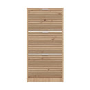 ΠΑΠΟΥΤΣΟΘΗΚΗ Base 13 ARTISAN OAK-ARTISAN OAK ΜΕ ΜΑΥΡΕΣ ΓΡΑΜΜΕΣ-ΜΑΥΡΟ 58x18x119εκ