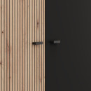 ΝΤΟΥΛΑΠΑ AVIGNON 5K h211 ARTISAN OAK-ΜΑΥΡΟ ΧΡΩΜΑ 228x55x211εκ