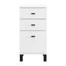 ΣΥΡΤΑΡΙΕΡΑ ALMOND 38 3F ΛΕΥΚΟ ΧΡΩΜΑ 39x35x78εκ