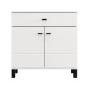 ΚΟΜΟΤΑ-ΜΠΟΥΦΕΣ ALMOND 77 2K1F2V ΛΕΥΚΟ ΧΡΩΜΑ 77x35x78εκ