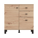 ΚΟΜΟΤΑ-ΜΠΟΥΦΕΣ ALMOND 77 2K3F1V ARTISAN OAK ΧΡΩΜΑ 77x35x78εκ