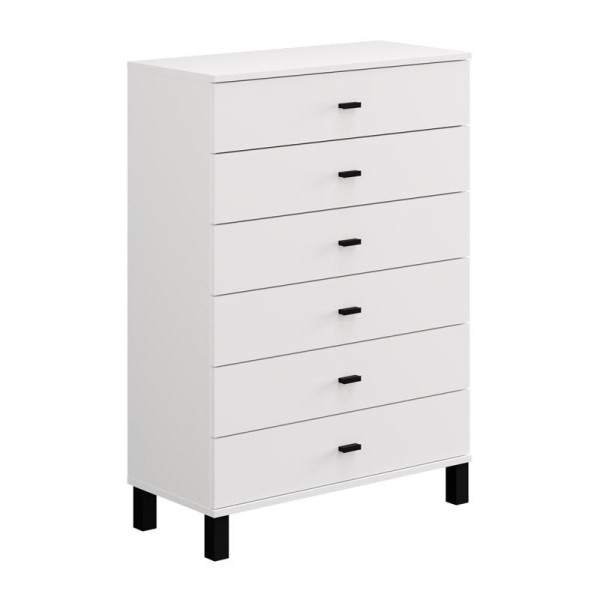 ΣΥΡΤΑΡΙΕΡΑ ALMOND 77 6F ΛΕΥΚΟ ΧΡΩΜΑ 77x35x78εκ