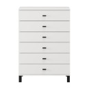 ΣΥΡΤΑΡΙΕΡΑ ALMOND 77 6F ΛΕΥΚΟ ΧΡΩΜΑ 77x35x78εκ