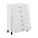 ΣΥΡΤΑΡΙΕΡΑ ALMOND 77 6F ΛΕΥΚΟ ΧΡΩΜΑ 77x35x78εκ