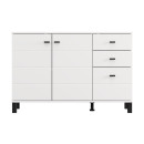 ΚΟΜΟΤΑ-ΜΠΟΥΦΕΣ ALMOND 115 3K3F2V ΛΕΥΚΟ ΧΡΩΜΑ 116x35x78εκ