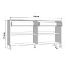 ΚΟΜΟΤΑ-ΜΠΟΥΦΕΣ ALMOND 154 4K2F4V ΛΕΥΚΟ ΧΡΩΜΑ 154x35x78εκ
