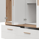 ΝΤΟΥΛΑΠΑ DILLON 4K2F1O h207 ARTISAN OAK-ΛΕΥΚΟ 155x52x208εκ