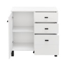 ΚΟΜΟΤΑ-ΜΠΟΥΦΕΣ ALMOND 77 2K3F1V ΛΕΥΚΟ ΧΡΩΜΑ 77x35x78εκ
