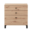 ΣΥΡΤΑΡΙΕΡΑ ALMOND 77 3F ARTISAN OAK ΧΡΩΜΑ 77x35x78εκ