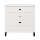 ΣΥΡΤΑΡΙΕΡΑ ALMOND 77 3F ΛΕΥΚΟ ΧΡΩΜΑ 77x35x78εκ