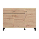 ΚΟΜΟΤΑ-ΜΠΟΥΦΕΣ ALMOND 115 3K1F3V ARTISAN OAK ΧΡΩΜΑ 116x35x78εκ