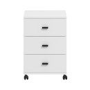 ΣΥΡΤΑΡΙΕΡΑ ΓΡΑΦΕΙΟΥ ALMOND 38 3F RS ΛΕΥΚΟ ΧΡΩΜΑ 39x35x56εκ