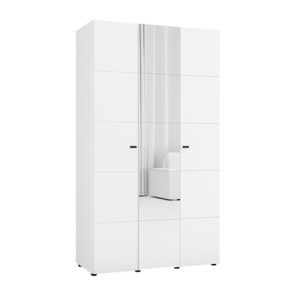 ΝΤΟΥΛΑΠΑ ΜΕ ΚΑΘΡΕΦΤΗ SALAMIS 3K1O h207 ΛΕΥΚΟ ΧΡΩΜΑ 117x52x208εκ