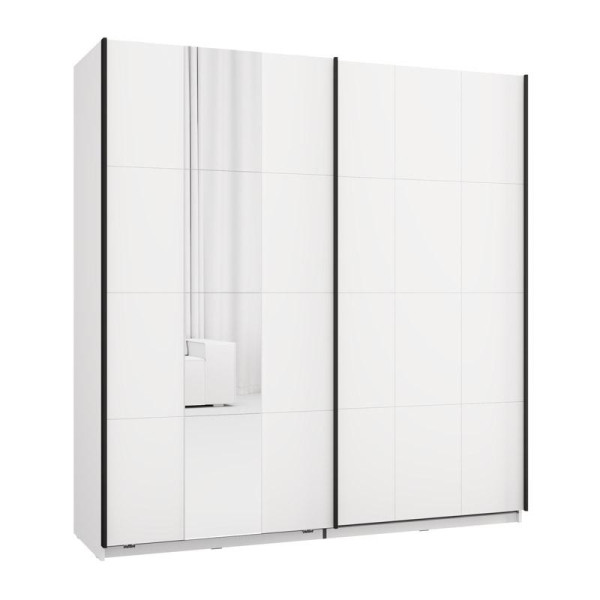 ΝΤΟΥΛΑΠΑ ΜΕ ΚΑΘΡΕΦΤΗ SALAMIS 200 OG h205 ΛΕΥΚΟ ΧΡΩΜΑ 195x61x205εκ